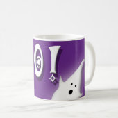 Mug Boo ! Halloween fantôme violet (Devant droit)