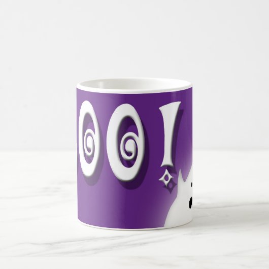 Mug Boo ! Halloween fantôme violet (Centre)
