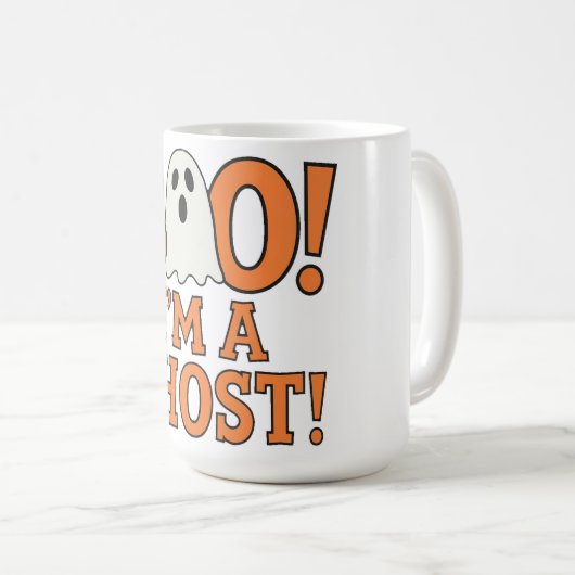 Mug BOO! I'm a ghost (Devant droit)