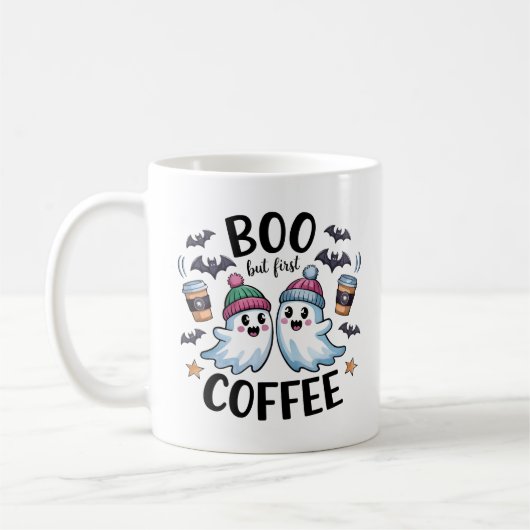 Mug Boo mais premier café (Gauche)