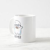 Mug Boo-mer Funny Moyenne Age Ghost Pun (Devant gauche)