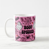 Mug Boo rose ! Éffrayant 3D Spider Web Ghost (Gauche)
