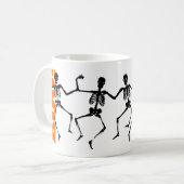 Mug BOO ! Skeletons de danse d'Halloween (Devant gauche)