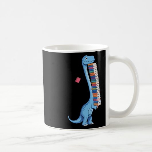 Mug Book Carrying Dinosaur Reading Dino  (Droite)