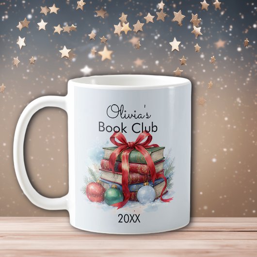 Mug Book Club Noël personnalisé