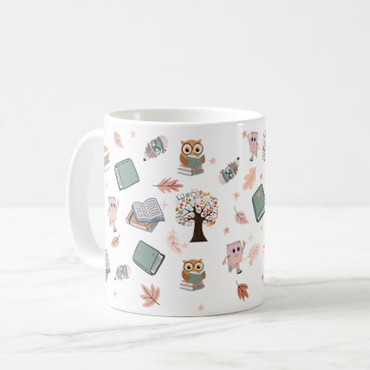 Mug Book Lover Design 11oz (Devant gauche)