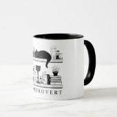 Mug Book Lover's Booktrovert Funny Saying (Devant droit)