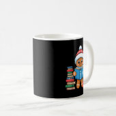 Mug Bookish Gingerbread Reading Books Christmas Pajama (Devant droit)