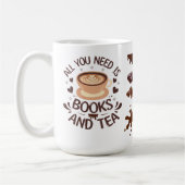 Mug Books and Tea Cozy Reader Graphic (Gauche)