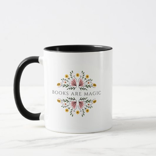 Mug Books are Magic Floral (Gauche)