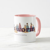 Mug Bookworm Classique Femme Auteurs (Devant droit)