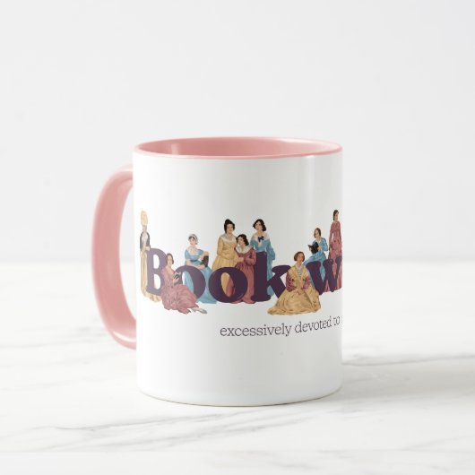 Mug Bookworm Classique Femme Auteurs (Devant gauche)
