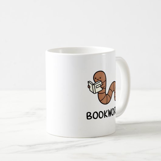 Mug Bookworm Funny Book Lover (Devant droit)