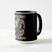Mug bookworm, s'il vous plaît, je m'occupe d'un dragon (Devant droit)