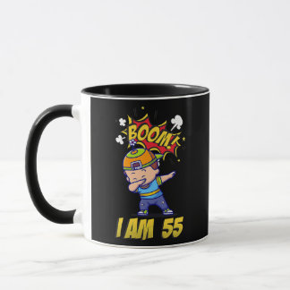 Mug Boom I am CINQUANTE CINQ Dabbing Child Funny Anniv