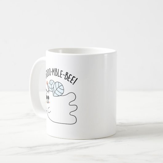 Mug Boomble Bee Funny Ghost Bee Pun (Devant gauche)