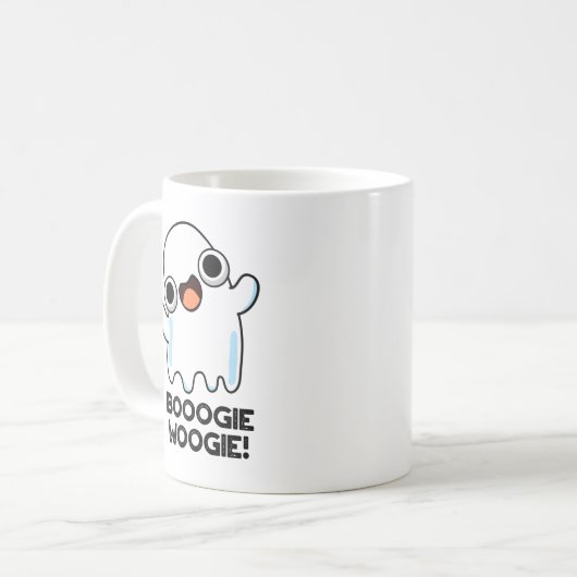 Mug Booogie Woogie Funky Music Ghost Pun (Devant gauche)