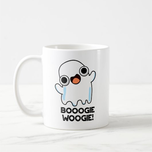 Mug Booogie Woogie Funky Music Ghost Pun (Gauche)