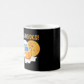 Mug Boooks Halloween Ghost reading books and wearing (Devant droit)