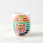 Mug Boop Le Museau Mème De Chat Coucher De Soleil Rétr (Centre)