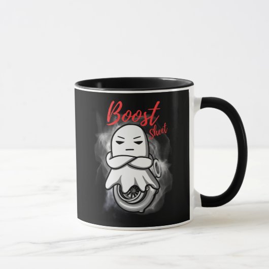 Mug Boost Sheet Drôle de course de fantôme Halloween T (Droite)