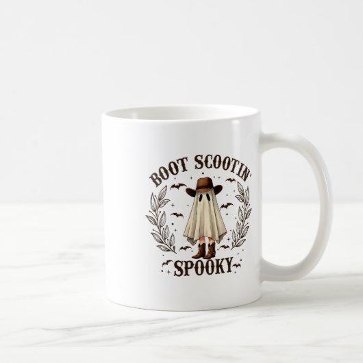 Mug Boot Scootin Éffrayant Ouest Halloween Cute Ghost (Droite)