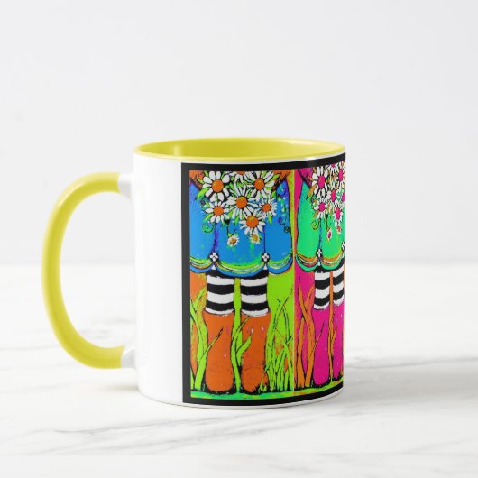 Mug Boots and Daisies, printemps, avril (Gauche)