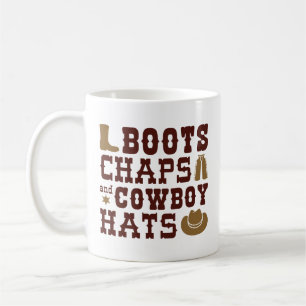 Mug Boots Chaps Et Cowboy Casquettes