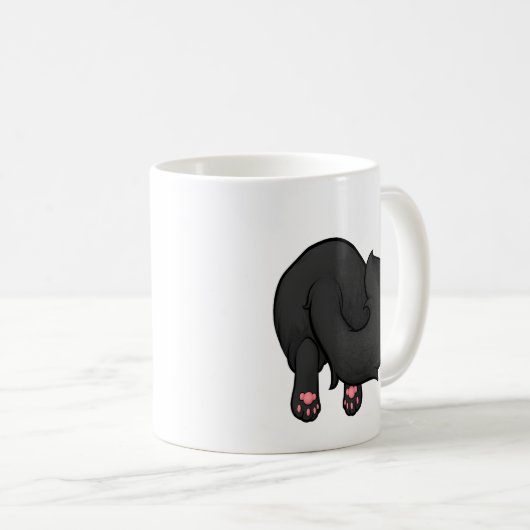 Mug Booty de Kitty Fluffy Noir (Devant droit)