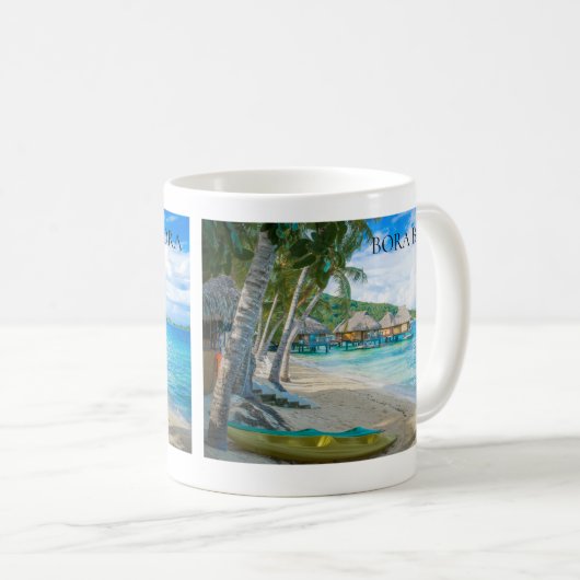 Mug Bora Bora Beach Bungalows Océan (Devant droit)