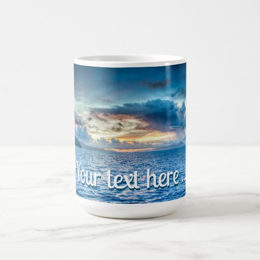 Mug Bora Bora Ocean View Photographie (Centre)