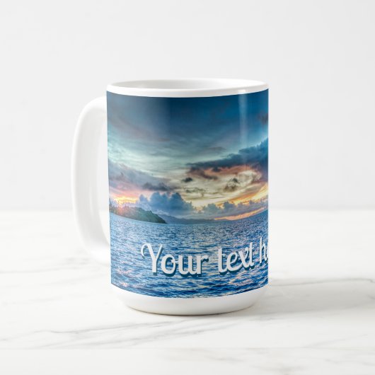 Mug Bora Bora Ocean View Photographie (Devant gauche)