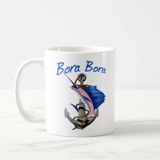 Mug Bora Bora Pêche en mer profonde (Gauche)
