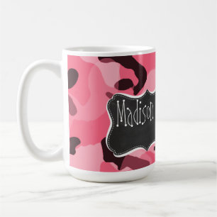 Mug Bord Camo rose ; Camouflage ; Rétro tableau