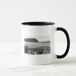 Mug Bord de la mer, scène de plage de l'Orégon de