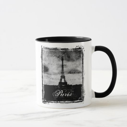 Mug Bord grunge Paris texturisé (Droite)