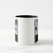 Mug Bord grunge Paris texturisé (Centre)