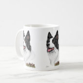 Mug Border collie avec des moutons (Devant gauche)