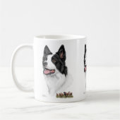 Mug Border collie avec des moutons (Gauche)