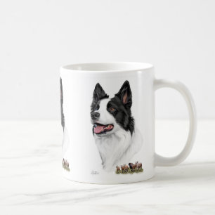 Mug Border collie avec des moutons