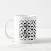 Mug Border collie chez les moutons (Gauche)