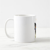 Mug Border Collie  Chien avec coeurs Saint-Valentin  (Gauche)