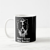 Mug Border Collie Dont Cross The Border  (Gauche)