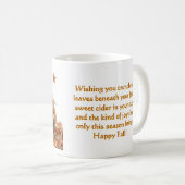 Mug Border Collie et Enfants Automne (Devant droit)