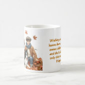 Mug Border Collie et Enfants Automne (Centre)