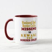 Mug Border collie et récompense absente de mari pour (Gauche)
