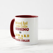 Mug Border collie et récompense absente de mari pour (Devant gauche)