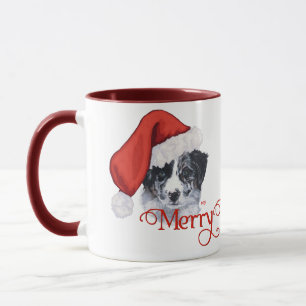 Mug Border Collie Noël
