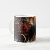 Mug Border Collie Noël Saison Festive (Devant gauche)