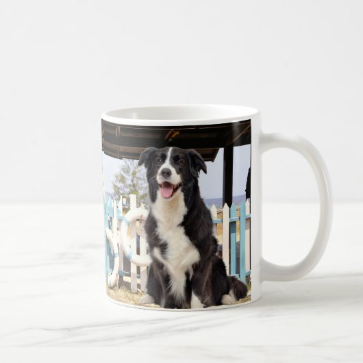 Mug Border Collie on the beach (Droite)